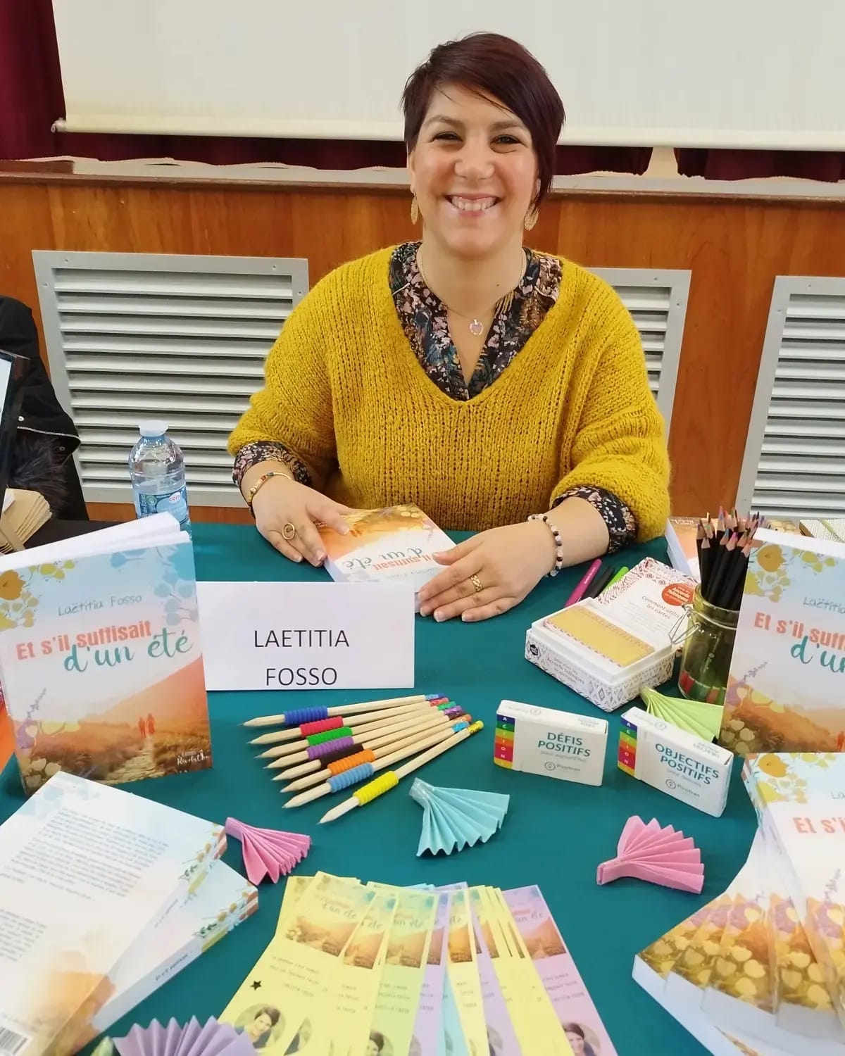 Déjà le 3ème salon du livre pour Laetitia Fosso  pour son 1er roman "Et s'il suffisait d'un été" !