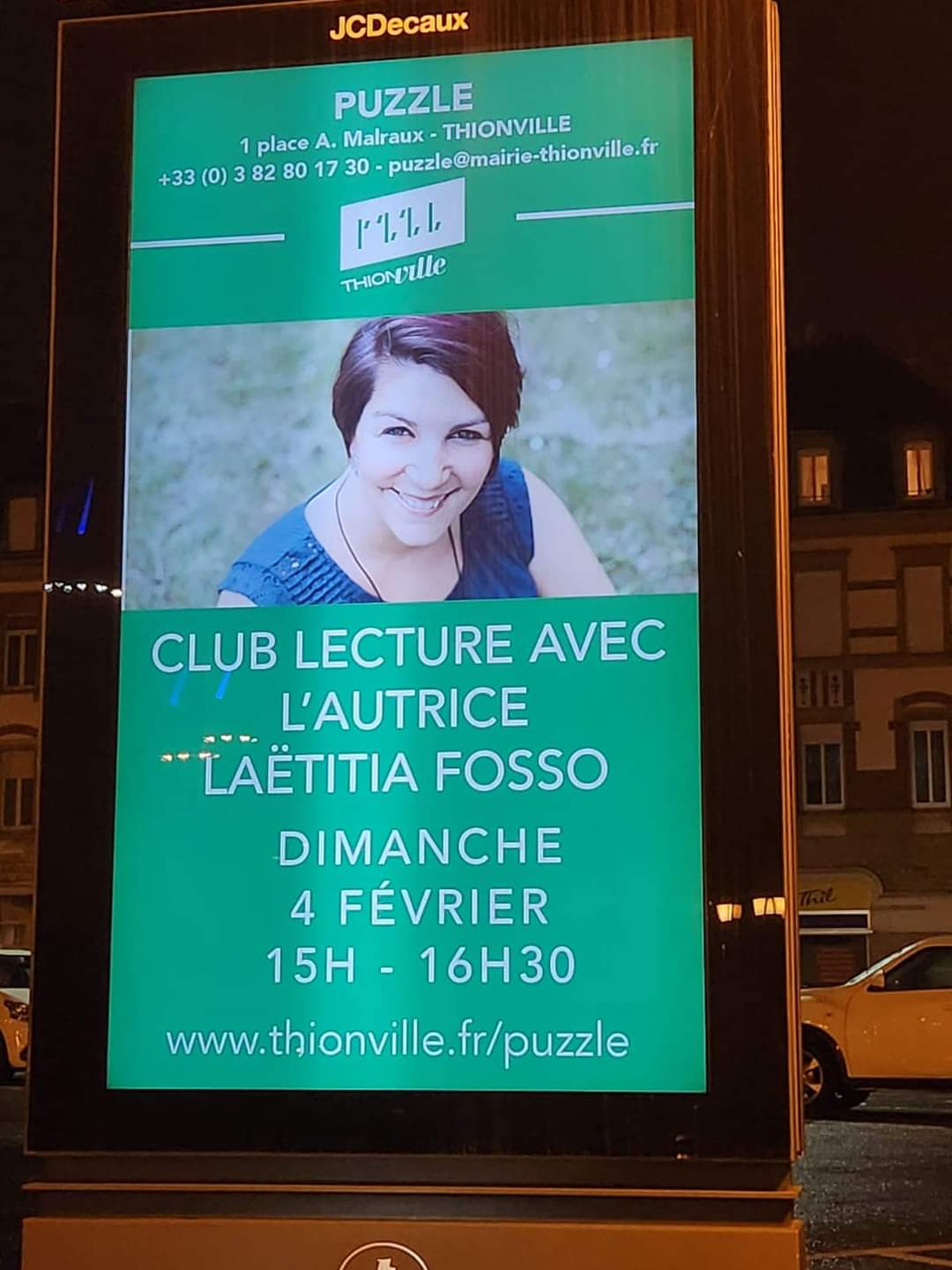 Laetitia Fosso s'affiche en grand dans les rues de Thionville ! 